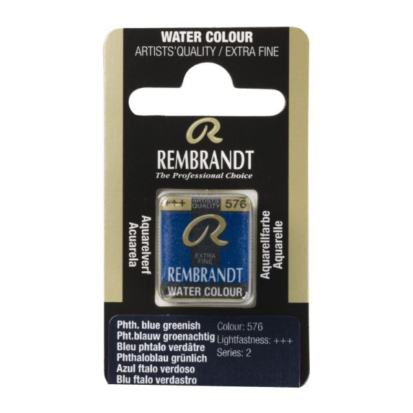 ΠΑΣΤΙΛΙΕΣ ΑΚΟΥΑΡΕΛΑΣ REMBRANDT S2 576 Phthalo Blue Greenish