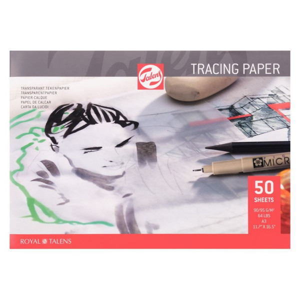ΜΠΛΟΚ TRACING PAPER Α3 50 ΦΥΛΛΑ 90G TALENS