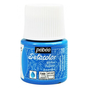 ΧΡΩΜΑ ΥΦΑΣΜΑΤΟΣ GLITTER Aquamarine SETACOLOR LIGHT FABRICS 45 ml