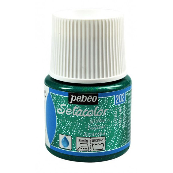 ΧΡΩΜΑ ΥΦΑΣΜΑΤΟΣ SETACOLOR LIGHT GLITTER FABRICS 45 ML Emerald
