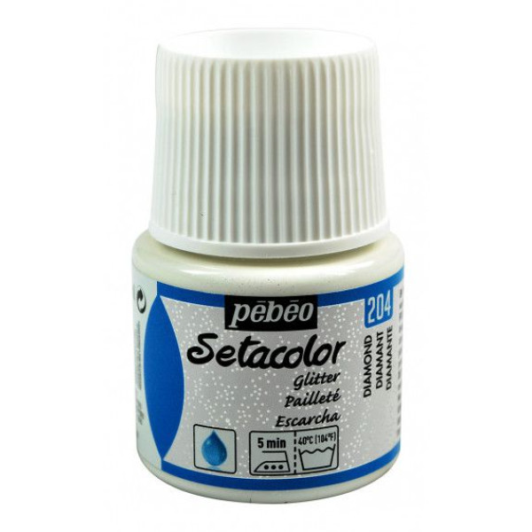 ΧΡΩΜΑ ΥΦΑΣΜΑΤΟΣ SETACOLOR LIGHT GLITTER FABRICS 45 ML DIAMOND