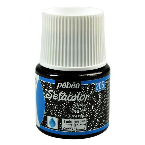 ΧΡΩΜΑ ΥΦΑΣΜΑΤΟΣ SETACOLOR LIGHT GLITTER FABRICS 45 ML ONYX