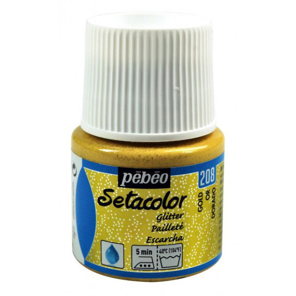 ΧΡΩΜΑ ΥΦΑΣΜΑΤΟΣ SETACOLOR LIGHT GLITTER FABRICS 45 ML ΧΡΥΣΟ