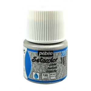 ΧΡΩΜΑ ΥΦΑΣΜΑΤΟΣ GLITTER Silver SETACOLOR LIGHT FABRICS 45ml