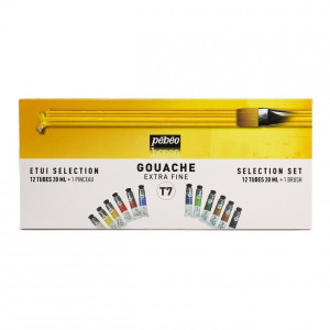 ΣΕΤ  GOUACHE Τ7 Extra Fine  12 ΧΡΩΜΑΤΑ x 20ml PEBEO