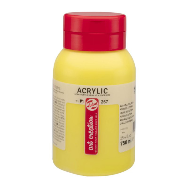 ΑΚΡΥΛΙΚΟ ΧΡΩΜΑ ART CREATION 750ml 267 Azo Yellow Lemon
