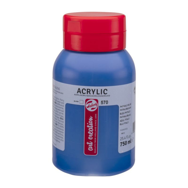 ΑΚΡΥΛΙΚΟ ΧΡΩΜΑ ART CREATION 750ml 570 Phthalo Blue