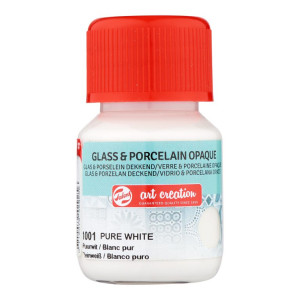 ΧΡΩΜΑ ΓΙΑ ΓΥΑΛΙ & ΠΟΡΣΕΛΑΝΗ ART CREATION OPAQUE 30ML 1001 PURE WHITE
