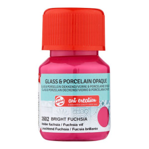 ΧΡΩΜΑ ΓΙΑ ΓΥΑΛΙ & ΠΟΡΣΕΛΑΝΗ ART CREATION OPAQUE 30ML 3502 BRGHT FUCHSIA
