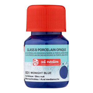 ΧΡΩΜΑ ΓΙΑ ΓΥΑΛΙ & ΠΟΡΣΕΛΑΝΗ ART CREATION OPAQUE 30ML 5031 MIDNIGHT BLUE