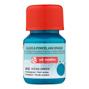 ΧΡΩΜΑ ΓΙΑ ΓΥΑΛΙ & ΠΟΡΣΕΛΑΝΗ ART CREATION OPAQUE 30ML 6035 OCEAN GREEN