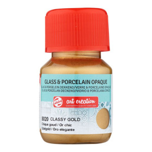 ΧΡΩΜΑ ΓΙΑ ΓΥΑΛΙ & ΠΟΡΣΕΛΑΝΗ ART CREATION OPAQUE 30ML 8020 CLASSY GOLD