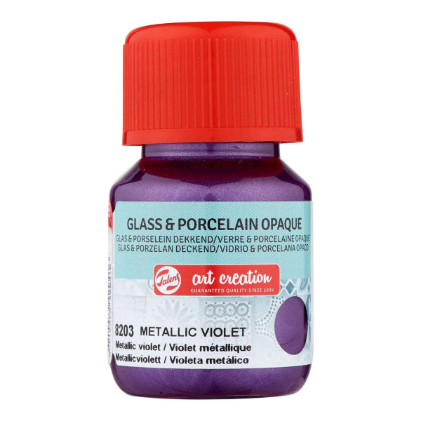 ΧΡΩΜΑ ΓΙΑ ΓΥΑΛΙ & ΠΟΡΣΕΛΑΝΗ ART CREATION OPAQUE 30ML 8203 METALLIC VIOLET