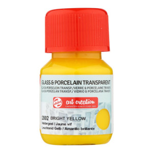 ΧΡΩΜΑ ΓΙΑ ΓΥΑΛΙ & ΠΟΡΣΕΛΑΝΗ ART CREATION TRANSPARENT 30ML 2002 BRIGHT YELLOW