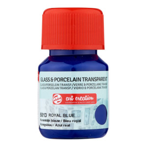 ΧΡΩΜΑ ΓΙΑ ΓΥΑΛΙ & ΠΟΡΣΕΛΑΝΗ ART CREATION TRANSPARENT 30ML 5013 ROYAL BLUE