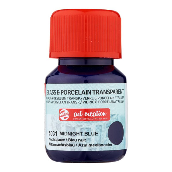 ΧΡΩΜΑ ΓΙΑ ΓΥΑΛΙ & ΠΟΡΣΕΛΑΝΗ ART CREATION TRANSPARENT 30ML 5031 MIDNIGHT BLUE