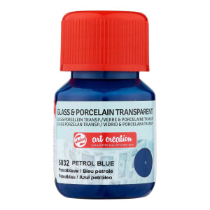 ΧΡΩΜΑ ΓΙΑ ΓΥΑΛΙ & ΠΟΡΣΕΛΑΝΗ ART CREATION TRANSPARENT 30ML 5032 PETROL BLUE