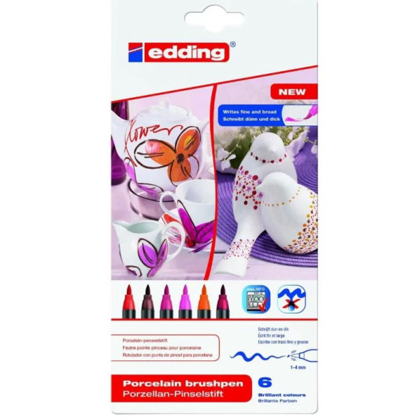 ΜΑΡΚΑΔΟΡΟΣ  ΠΙΝΕΛΟ ΠΟΡΣΕΛΑΝΗΣ 1-4Μ COOL SET6ΤΕΜ