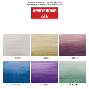 ΣΕΤ ΑΚΡΥΛΙΚΑ AMSTERDAM 6x20ml Pearl