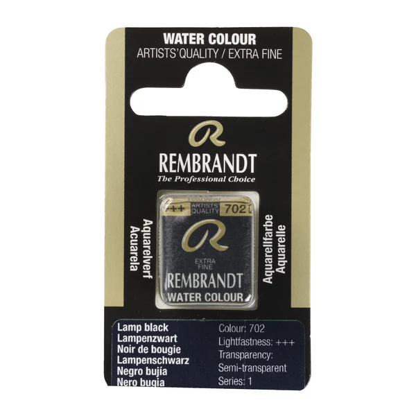 ΠΑΣΤΙΛΙΕΣ ΑΚΟΥΑΡΕΛΑΣ REMBRANDT S1 702 Lamp Black