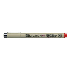 ΜΑΡΚΑΔΟΡΟΙ SAKURA  MICRON 01 ΚΟΚΚΙΝΟ  PIGMA