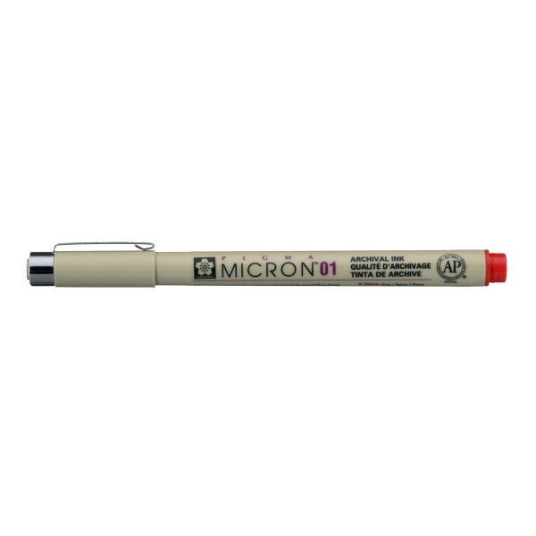 ΜΑΡΚΑΔΟΡΟΙ SAKURA  MICRON 01 ΚΟΚΚΙΝΟ  PIGMA