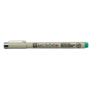 ΜΑΡΚΑΔΟΡΟΙ SAKURA MICRON 01 ΠΡΑΣΙΝΟ PIGMA