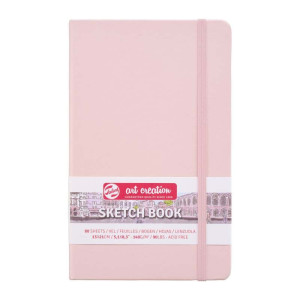 ΜΠΛΟΚ ΣΧΕΔΙΟΥ 13x21 Pastel Pink ΜΕ ΛΑΣΤΙΧΟ ART CREATION 140g 80 ΦΥΛΛΑ