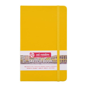ΜΠΛΟΚ ΣΧΕΔΙΟΥ 13x21 Golden Yellow ΜΕ ΛΑΣΤΙΧΟ ART CREATION 140g 80 ΦΥΛΛΑ
