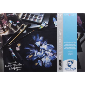 ΜΠΛΟΚ VAN GOGH Α3  ΜΑΥΡΟ ΧΑΡΤΙ ΑΚΟΥΑΡΕΛΑΣ 12 ΦΥΛΛΑ 360g