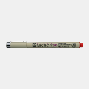 ΜΑΡΚΑΔΟΡΟΣ SAKURA PIGMA MICRON 005 – 0,20 mm RED ΜΑΡΚΑΔΟΡΟΣ SAKURA PIGMA MICRON 005 – 0,20 mm RED