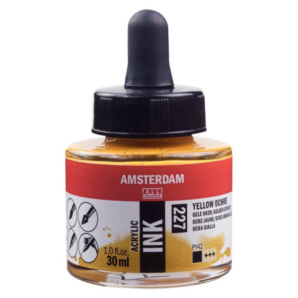 ΜΕΛΑΝΙ INK AMSTERDAM 30ml 227 YELLOW OCHRE