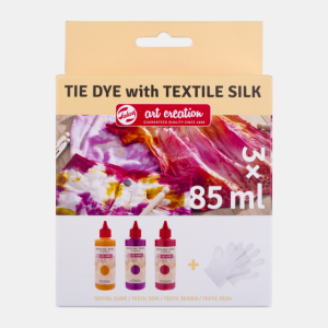 ΣΕΤ ΧΡΩΜΑΤΑ ΓΙΑ ΥΦΑΣΜΑ TIE DYE WITH TEXTILE SILK Pink 3x85ml ΣΕΤ ΧΡΩΜΑΤΑ ΓΙΑ ΥΦΑΣΜΑ TIE DYE WITH TEXTILE SILK Pink 3x85ml