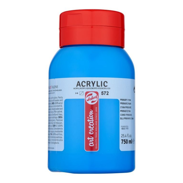 ΑΚΡΥΛΙΚΟ ΧΡΩΜΑ ART CREATION 750ml 572 Primary Cyan