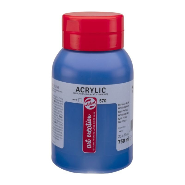 ΑΚΡΥΛΙΚΟ ΧΡΩΜΑ ART CREATION 750ml 570 Phthalo Blue