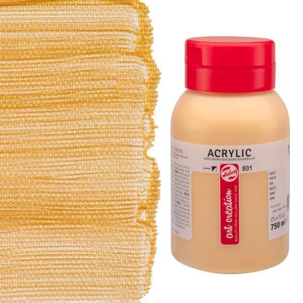 ΑΚΡΥΛΙΚΟ ΧΡΩΜΑ ART CREATION 750ml 801 Gold