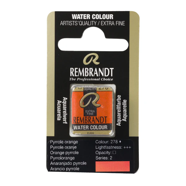 ΠΑΣΤΙΛΙΕΣ ΑΚΟΥΑΡΕΛΑΣ REMBRANDT S2 278 Pyrrole Orange