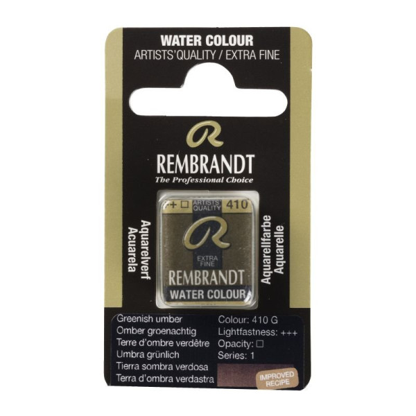 ΠΑΣΤΙΛΙΕΣ ΑΚΟΥΑΡΕΛΑΣ REMBRANDT S1 410 Greenish Umber
