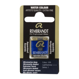 ΠΑΣΤΙΛΙΕΣ ΑΚΟΥΑΡΕΛΑΣ REMBRANDT S1 506 Ultramarine Deep