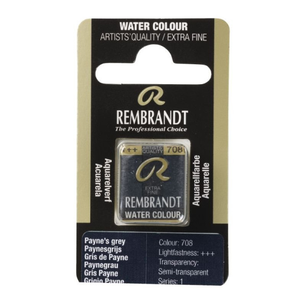 ΠΑΣΤΙΛΙΕΣ ΑΚΟΥΑΡΕΛΑΣ REMBRANDT S1 708 Payne's Grey