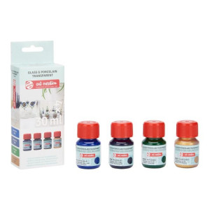 ΧΡΩΜΑΤΑ ΓΙΑ ΓΥΑΛΙ & ΠΟΡΣΕΛΑΝΗ Transparent ΣΕΤ 4Χ30ML BLUES ΧΡΩΜΑΤΑ ΓΙΑ ΓΥΑΛΙ & ΠΟΡΣΕΛΑΝΗ Transparent ΣΕΤ 4Χ30ML BLUES