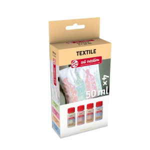 ΧΡΩΜΑΤΑ ΓΙΑ ΥΦΑΣΜΑ TEXTILE ΣΕΤ 4Χ50ML PASTEL