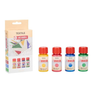 ΧΡΩΜΑΤΑ ΓΙΑ ΥΦΑΣΜΑ TEXTILE ΣΕΤ 4Χ50ML PEARL