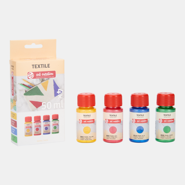 ΣΕΤ ΧΡΩΜΑΤΑ ΓΙΑ ΥΦΑΣΜΑ TEXTILE Pearl 4x50ml