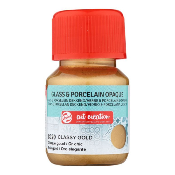 ΧΡΩΜΑ ΓΙΑ ΓΥΑΛΙ & ΠΟΡΣΕΛΑΝΗ ART CREATION OPAQUE 30ML 8020 CLASSY GOLD