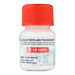 ΧΡΩΜΑ ΓΙΑ ΓΥΑΛΙ & ΠΟΡΣΕΛΑΝΗ ART CREATION TRANSPARENT 30ML 1001 PURE WHITE