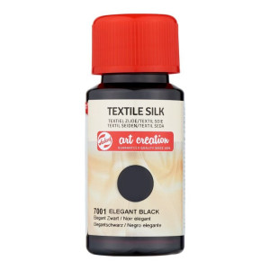 ΧΡΩΜΑ ΥΦΑΣΜΑΤΟΣ SILK ART CREATION 50ml 7001 Elegant Black