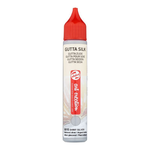 ΠΕΡΙΓΡΑΜΜΑ TEXTILE GUTTA SILK  28ml SHINY SILVER ART CREATION TALENS