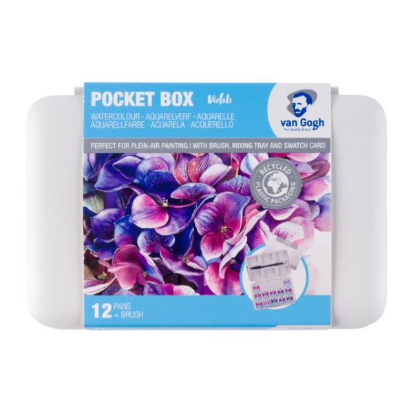 WATERCOLOUR POCKET BOX VAN GOGH ΣΕ ΠΑΣΤΙΛΙΕΣ 12ΤΕΜ Pinks & Violets