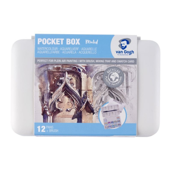 WATERCOLOUR POCKET BOX VAN GOGH ΣΕ ΠΑΣΤΙΛΙΕΣ 12ΤΕΜ Muted selection